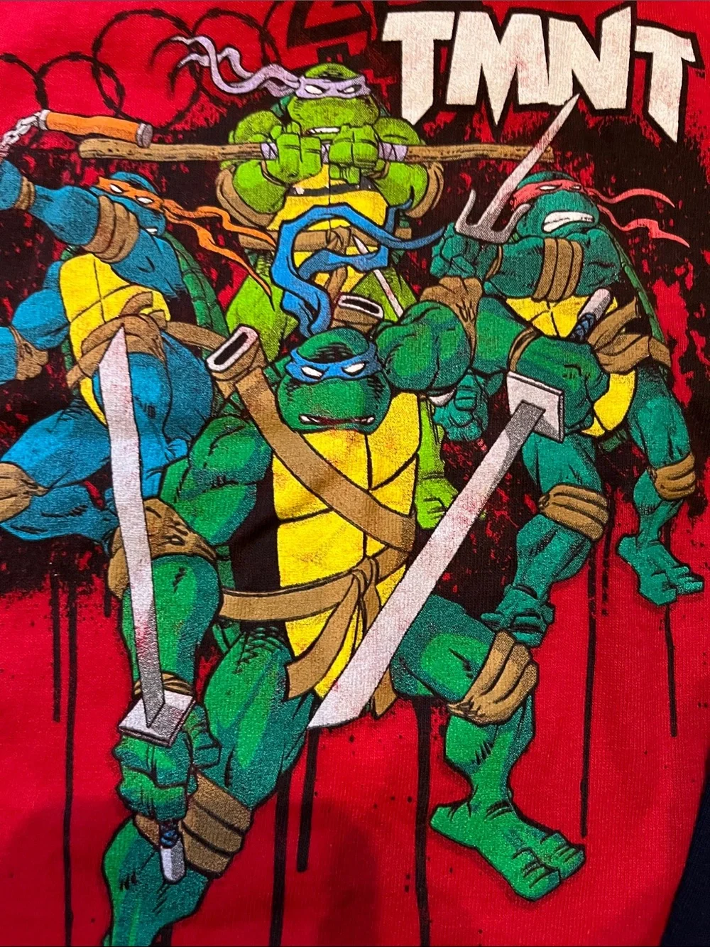 Shirt Teenage Mutant Ninja Turtles boys new L cotton attached sleeves